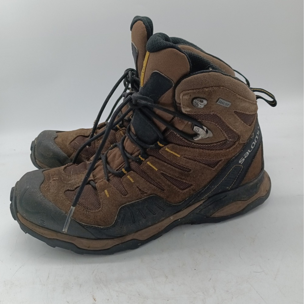 Salomon Quest Prime GTX Men 11 Brown Black Hiking Boots Gore-Tex 328674 s4